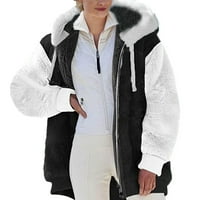 Žene kaputi zimski čišćenje Trendy Womens Toplo FAU kaput jakna zimski patentni zatvarač dugih rukava