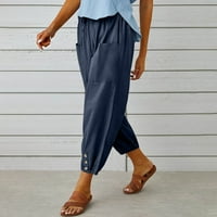 Neugodne žene Radne hlače Ženske kauzalne hlače sa visokim strukom, bootcut haljine za žene, radne pantalone