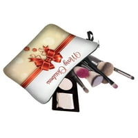 Kripyery kozmetička torba tiskana veliki kapacitet sretan božićni ukrasi šminke za kući za dom