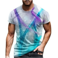 Homodles Muška tiskana košulja - na prodaju pulover okrugli vrat tiskani svijetlo plava veličina XL