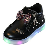 K IDS B Aby Girls Bowknot LED svjetlosne čizme Sportske cipele Tenisice Djevojke Veličina cipele cipele
