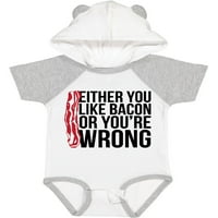 Inktastic ili volite slaninu ili niste u pravu dar dječak za bebe ili dječji dječji bodysuit