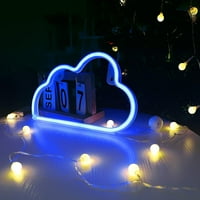 Neonski znakovi oblaka, neonski znakovi noćni svjetlo za dom dekor, LED oblak Neonsko svjetlo, unutarnji