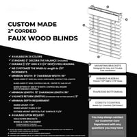 Grupni Corded Corded FAU WOWLY Blind sa kretenom valjanjem za Windows, 200-vremensko drvo