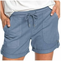 Pejock ženske zveške kratke hlače Ležerne ljetne atletske kratke hlače Elastične udobne kratke hlače