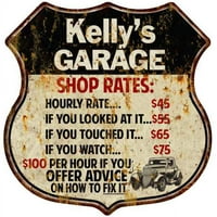 Kelly's Garage Cipeet potpisuju poklon metalni znak 211110019251