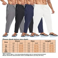 Bomotoo muškarci ugrađene hlače, pune boje casual pantalone jogger slobodno vrijeme