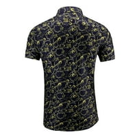 Tobchonp ljetne majice Muška košulja kratkih rukava Print Havajska vrhova Muška odjeća