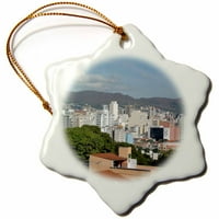 3drose Belo Horizonte, Brazil - Snowflake Ornament