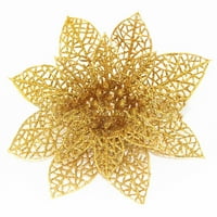 Glitter umjetni cvijet božićno stablo vijenac DIY ukrasi Fau cvijet za Xmas Novogodišnje za odmor za vjenčanje za odmor Božićni dekor Gold