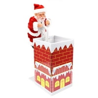 Santa Claus Penjanje dimnjak lutka Električna igračka sa glazbenim božićnim poklonima
