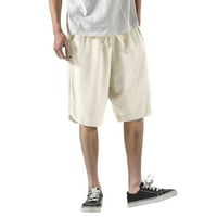 Muški ljetni pamuk i čvrste boje čipke ubrzava ležerne hlače