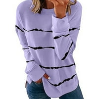 Ženski vrhovi Plus size Košulje za čišćenje modna žena dugih rukava majica Ljetni ispis labavih bluza