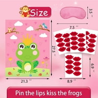 Valentine Igre poljubiti igre žaba sa naljepnicama za Dan zaljubljenih za djecu u učionici Kućna djelatnost