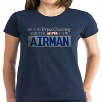 Cafepress - Princ Charming Airman - Ženska tamna majica