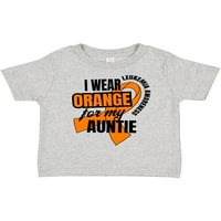 Inktastic Nosim narančastu za moju tešku leukemiju, poklon dječaka za djecu ili majicu Toddler