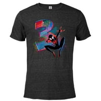 Marvel Spider-Man Miles Morales 3rd Rođendanska grafika - Pomiješana majica kratkih rukava za odrasle