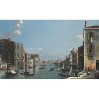 Venecijanska škola Crna Ornate uokvirena dvostruka matted muzej umjetnosti naslovljena: Venecija, Grand
