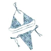 Ženski kupaći kostimi Tummy Control Plus size Coleit CoverPove seksi visoki kontrast dojke Print Split