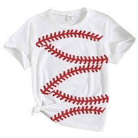 Rovga majica za djevojku bluza majica Ležerne prilike za bejzbol 3D printova Toddler Girls Boys Print Teen Kids Odjeća Djevojke Outfit Tops Kids Kids