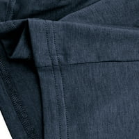 Beiwei Muškarci Polo majica s dugim rukavima Lapel izrez Bluza Ležerne pulover Muška majica Solid Color