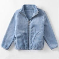1-10T Little Big Kids Boy Girl Coral Fleece Jacket Owerwear