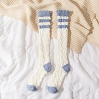 Čarape za žene, čarape za kompresiju za žene, zimske žene Coral Fleece Socks Srednja cijev za spavanje