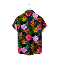 Cvjetni šareni muški havajska majica s kratkim rukavima za odmor odjeću za odmor, D-160
