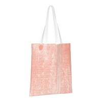 Torbica za pamučnu platnu tote za višekratnu upotrebu, ružičasta teksturna pozadina prenosiva torba
