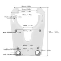 ISO Alat Opcionalni ISO Držač alata Clips Flame Otporni gumeni kandža, precizna veličina za CNC obradu