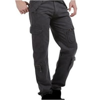 CLLIOS muške teretne hlače opuštene fit multi džepove hlače Radne vojne pantalone Klasične radne odjeće
