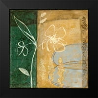 Goldberger, Jennifer Black Moderni uokvireni muzej umjetnički print pod nazivom - Mali prešani divlji cvjetovi III
