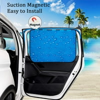 AOKWAY Car Sun Shade Shade Car Prozor Duljina debljina Stražnji bočni prozor Automatski suncobran Universal Fit za RV kamion za dječji UV zaštitni paket