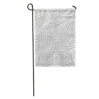 Moderna apstraktna geometrijska blagajnica Blob kamuflaža Zatvori beskrajne vrtna zastava u dekorativnoj