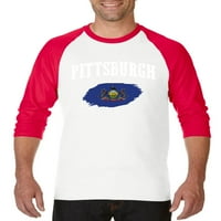 MMF - muški majice za base na rukavu, do veličine 3xl - Pittsburgh