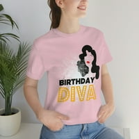 Rođendan Diva kratkih rukava - rođendanska majica