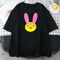 Jhpkjjhpkjrapper Bad Bunny Basi Classic Muškarci Žene majica Cool Harajuku Tshirts Slatka smiješna majica