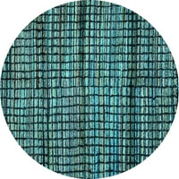 Ahgly Company u zatvorenom okruglom apstraktnoj svijetlo plavoj modernim prostirkama područja, 4 'runda