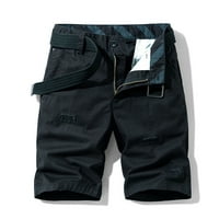 Muške kratke hlače na čišćenju za 6 $ modni muški džepni patentni zatvarač Tijek slobodno vrijeme Alatke kratke hlače Vojska zelena 30