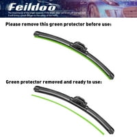 Feildoo 22 + 16 oštrice brisača vjetrobranskog stakla Fit za Kia Rio + premium hibridna zamjena za prednji