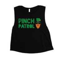 Pinch Patrol Leprechaun Ženska ženska tenka Top St Paddy's Day majica