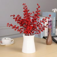 Stabljika Crvena bobica Umjetna cvijeta Svečana lažna cvjetna godina Kućna zabava