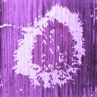 Ahgly Company Zatvoreni kvadrat Sažetak Purple savremene prostirke savremene površine, 7 'kvadrat