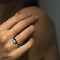 Duhgbne Women Ring Crveni cirkon vjenčani nakit prstenovi veličine 5-poklon prst