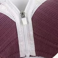 Hesxuno ženska modna seksi prednji patentni patentni zatvarač rublje plus veličina zajedno svakodnevno