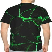 Želja Tree Zelena košulja ananasa 3D Print T-majice Smiješna grafička posada kratkih rukava za muške