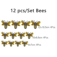 3D pčelinje naljepnice BEE Decor Removable Mural Carls Medy Bee Clatings za kućni uredski uredski ukrasi