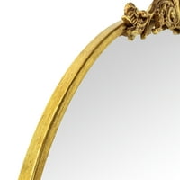 Zidno zrcalo 30x34 '' ukrašeno zidno zrcalo tradicionalno barok nadahnuta u kupaonici ispraznost pravokutnog
