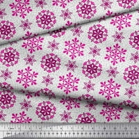 Soimoi Rayon tkanina snijeg pahuljice cvjetno tiskano tkaninsko dvorište široko