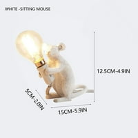 Xinqinghao smola miša svjetla industrijska mini retro životinjska umjetnost miša stolna lampa za stolu